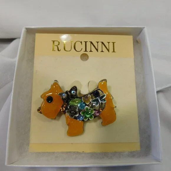 Ladies Rucinni Brooch - Picture 2 of 2